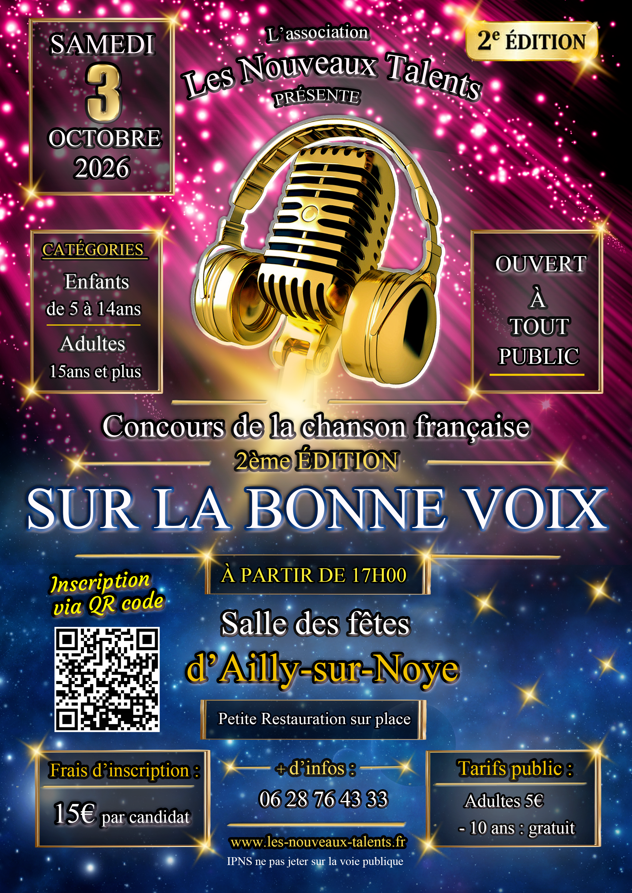 Affiche Concours de chant V2