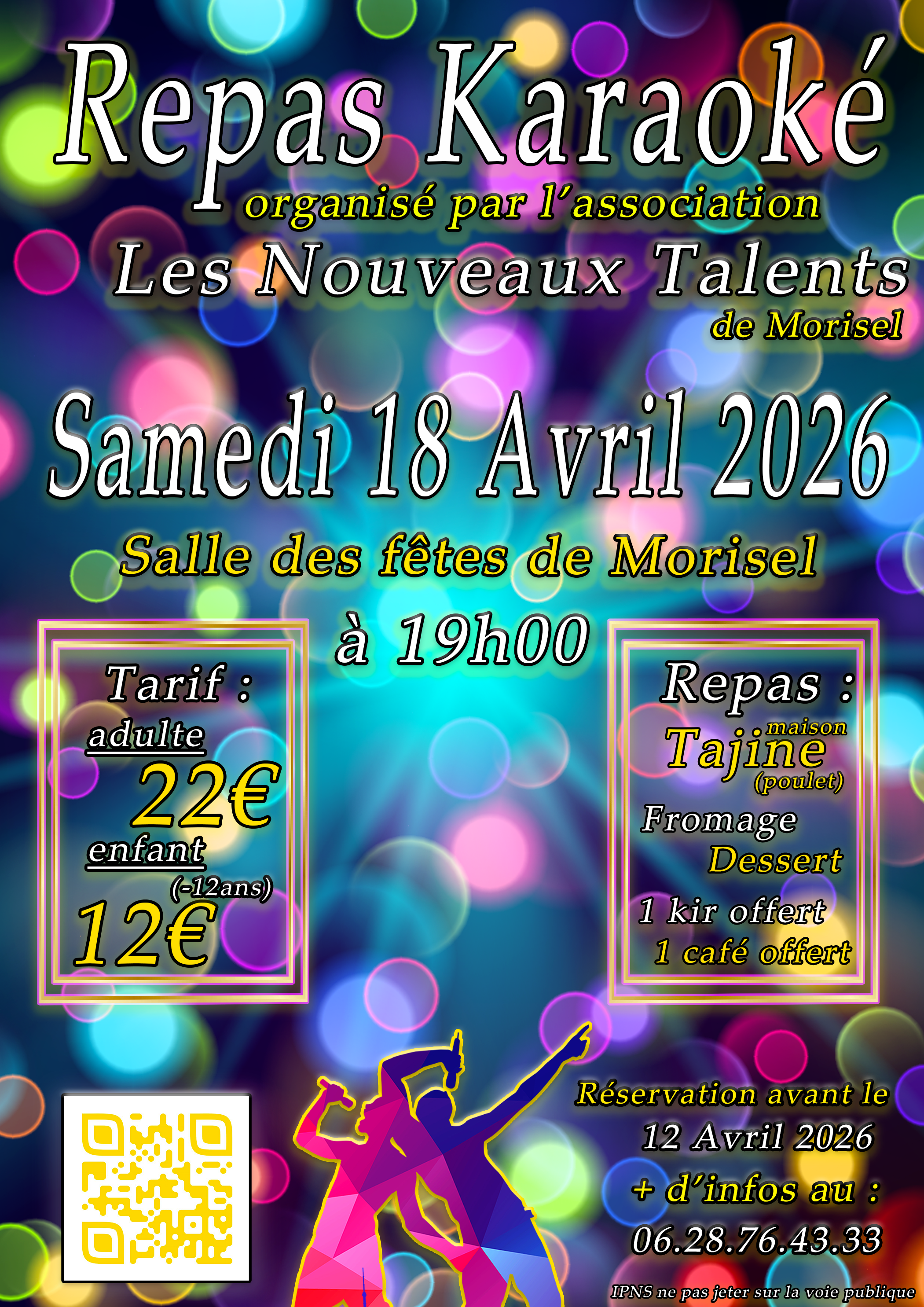 Affiche karaoké 12 Avril 2026